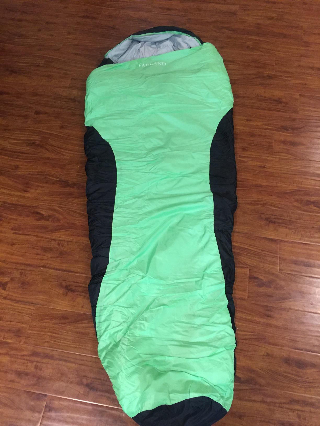 FARLAND Sleeping Bag for Adults, Cold Weather & Warm Plush Fleece-Lined Interior - Portable Waterproof Windproof with Compression Sack for Camping Hiking Traveling customer photo 2