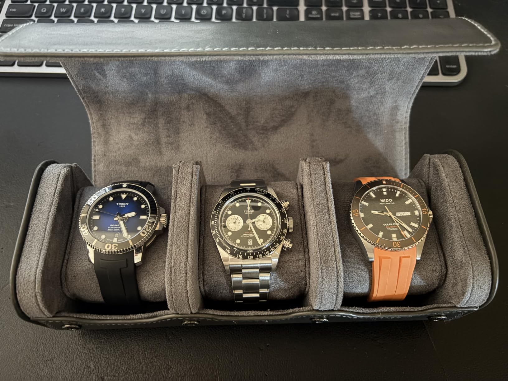 ProCase Watch Travel Case, 2 Slots PU Leather Watch Roll Box for Men, Portable Watch Holder Organizer, Gifts for Father Dad -Brown customer photo 2