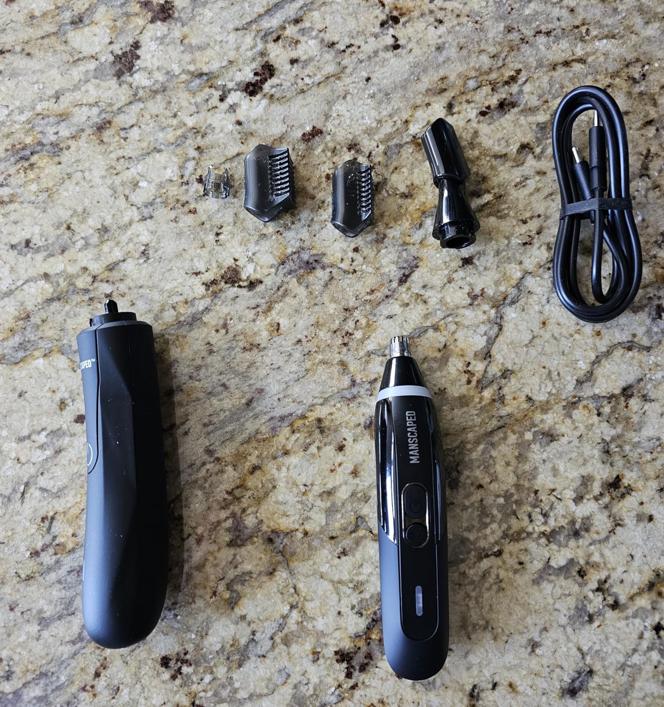 MANSCAPED Weed Whacker 3.0 PRO - Men's Electric Nose, Ear & Eyebrow Hair Trimmer - SkinSafe Dual-Head System, LED Spotlight, Waterproof, Rechargeable, Travel Lock, Eyebrow Comb Attachment customer photo 1