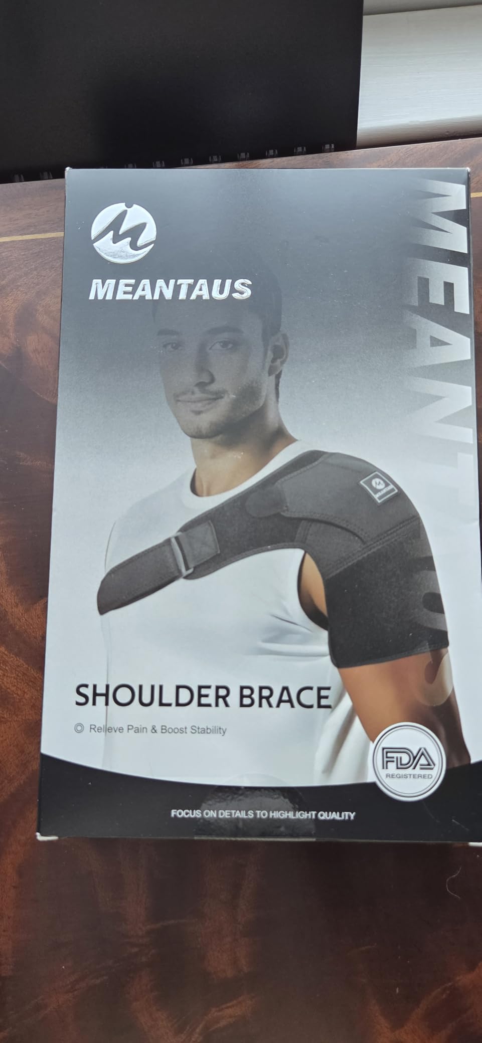 Shoulder Brace - Comfortable Adjustable Support for Pain Relief & Recovery | Rotator Cuff Compression Sleeve Stabilizer for Sports, Gym & Injury Rehab | Fits Left/Right Shoulder, Men & Women (S) customer photo 2