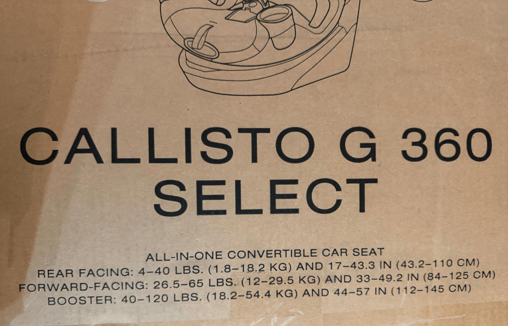 Callisto G 360 Select Rotating All-in-One Convertible Car Seat - Grey customer photo 2