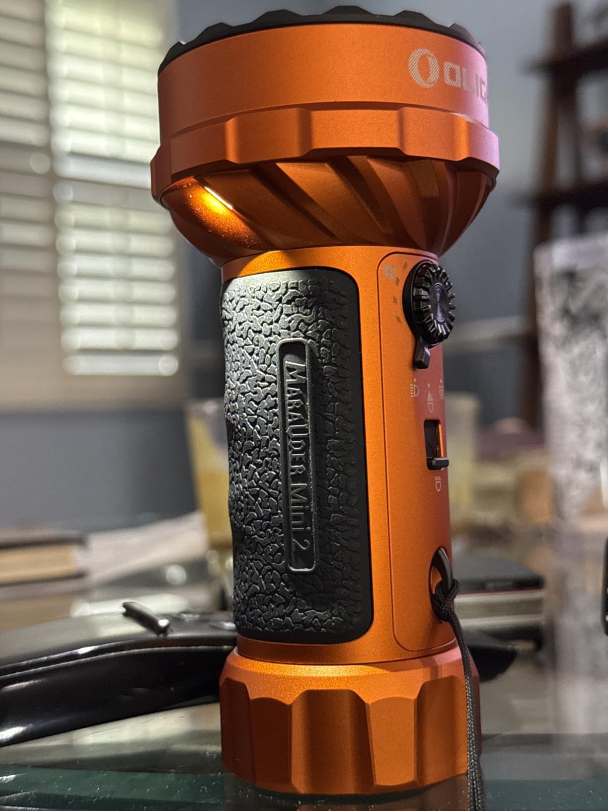 OLIGHT Marauder Mini 2 Bright Flashlight 10,000 Lumen with 750 Meters Beam Distance, Rechargeable Light with Dual Charging & 5 Lighting Modes for Outdoor, Camping, Emergencies (Midnight Blue) customer photo 1