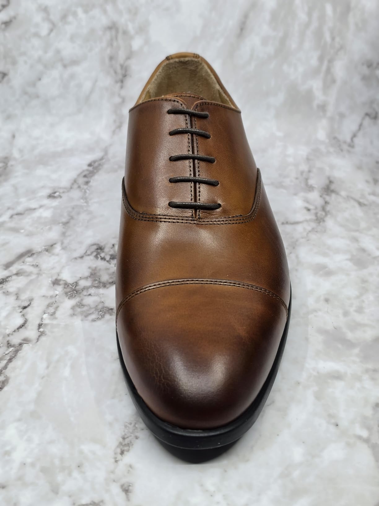 Magnanni Men's Ricci Oxfords, Lace-Up Leather Dress Shoes with Cap Toe customer photo 1