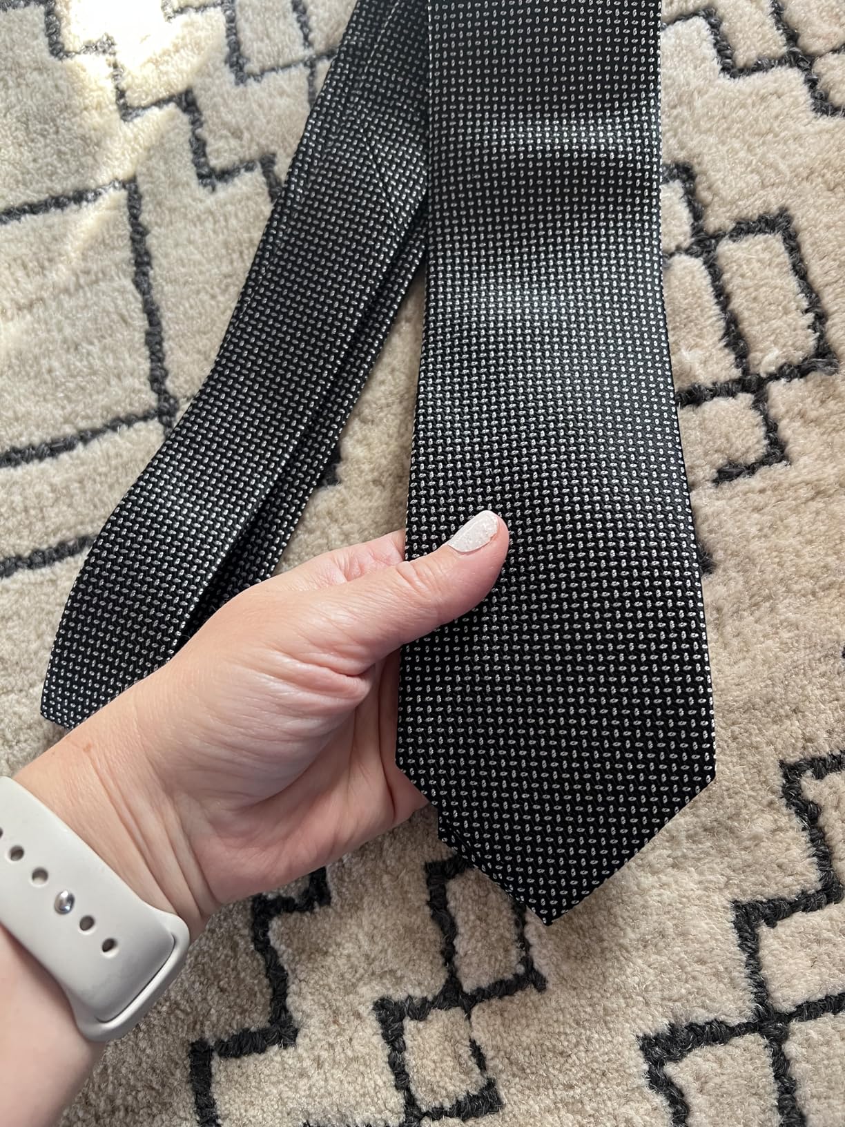 100% Silk Tie for Men Classic Gingham & Neat Patterns Business Necktie for Professional, Wedding & Formal Occasions customer photo 1
