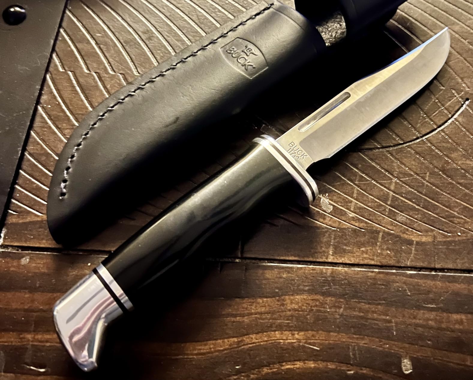 Buck Knives 117 Brahma Hunting Knife, 4-1/2