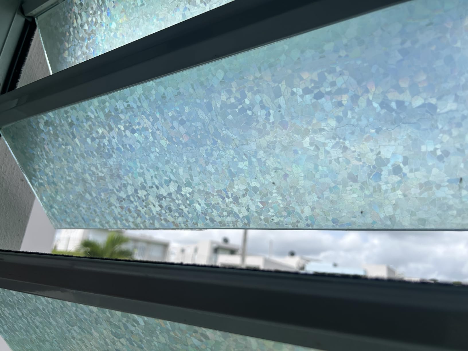 Haton Window Privacy Film Frosted Glass Film for Door Bathroom Shower, Peel & Stick, Day & Night, Papel para Ventanas Privacidad, Covering Sticker Removable Decorative Translucent Pure 17.5