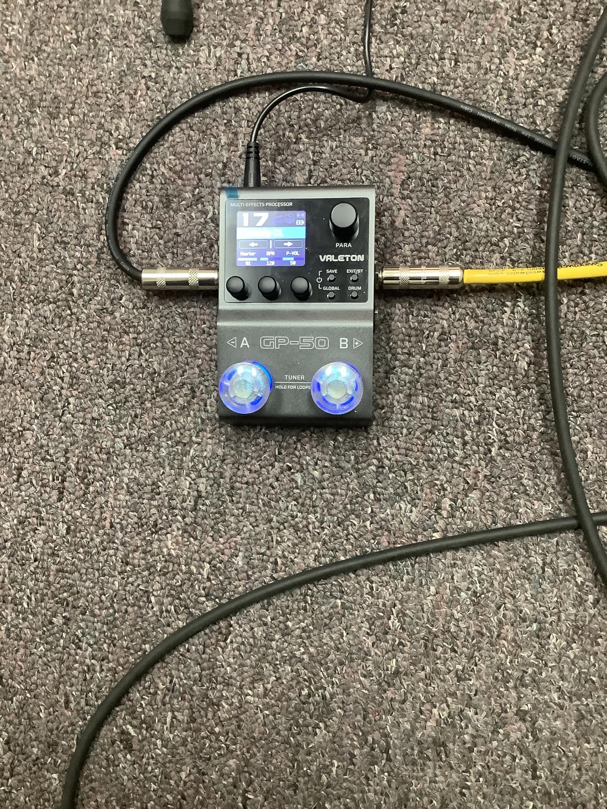 Valeton GP-50 Multi-Effects Processor | NAM & IR Loader with 100+ HD Effects, 9 Simultaneous Modules, BT App Control, 100 Patch Slots for Guitar/Bass (Plus 1 Additional 15CM TRS Cable By Volktone) customer photo 2