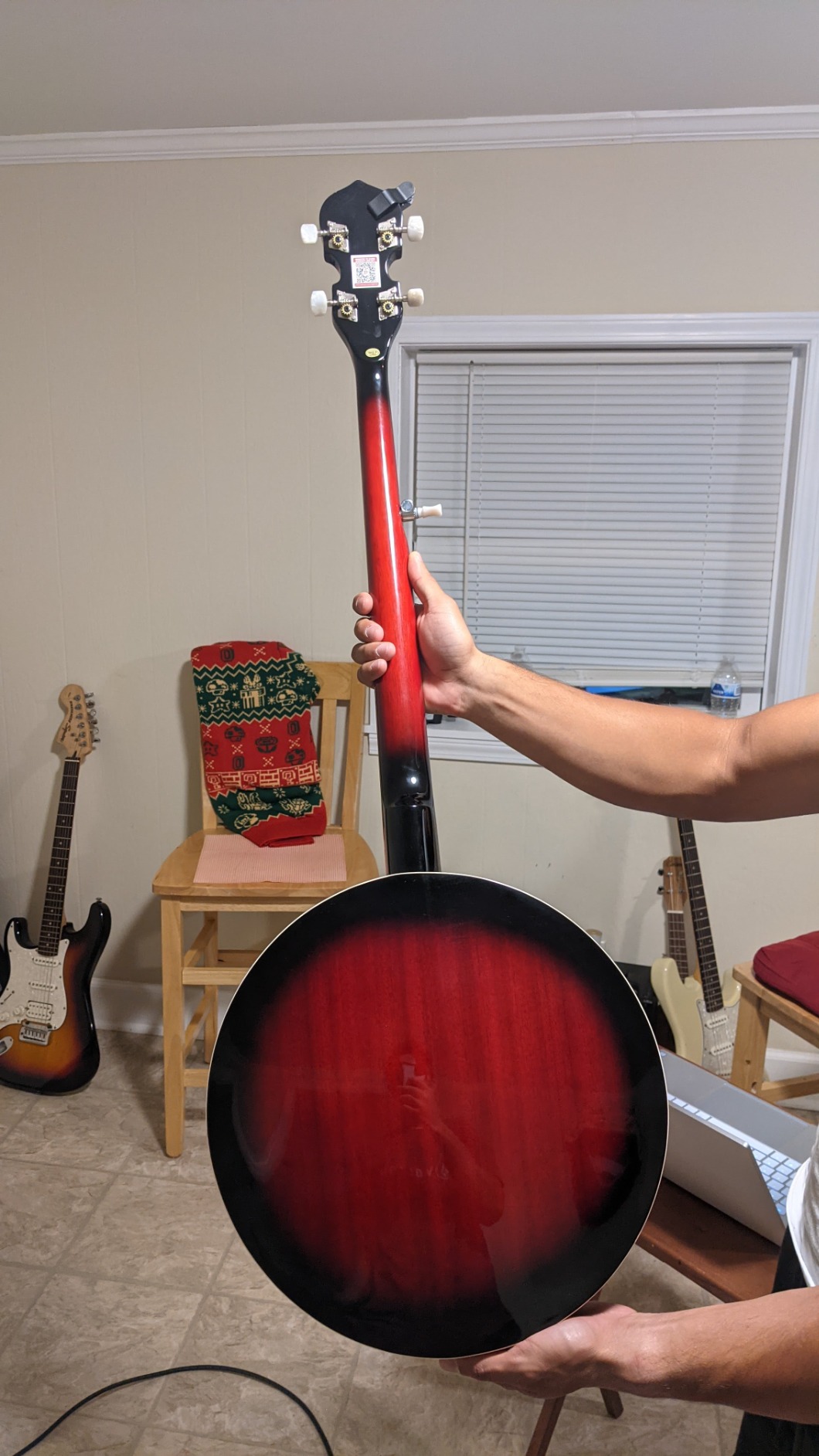 Pyle 5 String Resonator Banjo - Full Size 24 Bracket, Geared 5th Tuner Professional Instrument w/Remo Drum & Hardwood Back customer photo 2