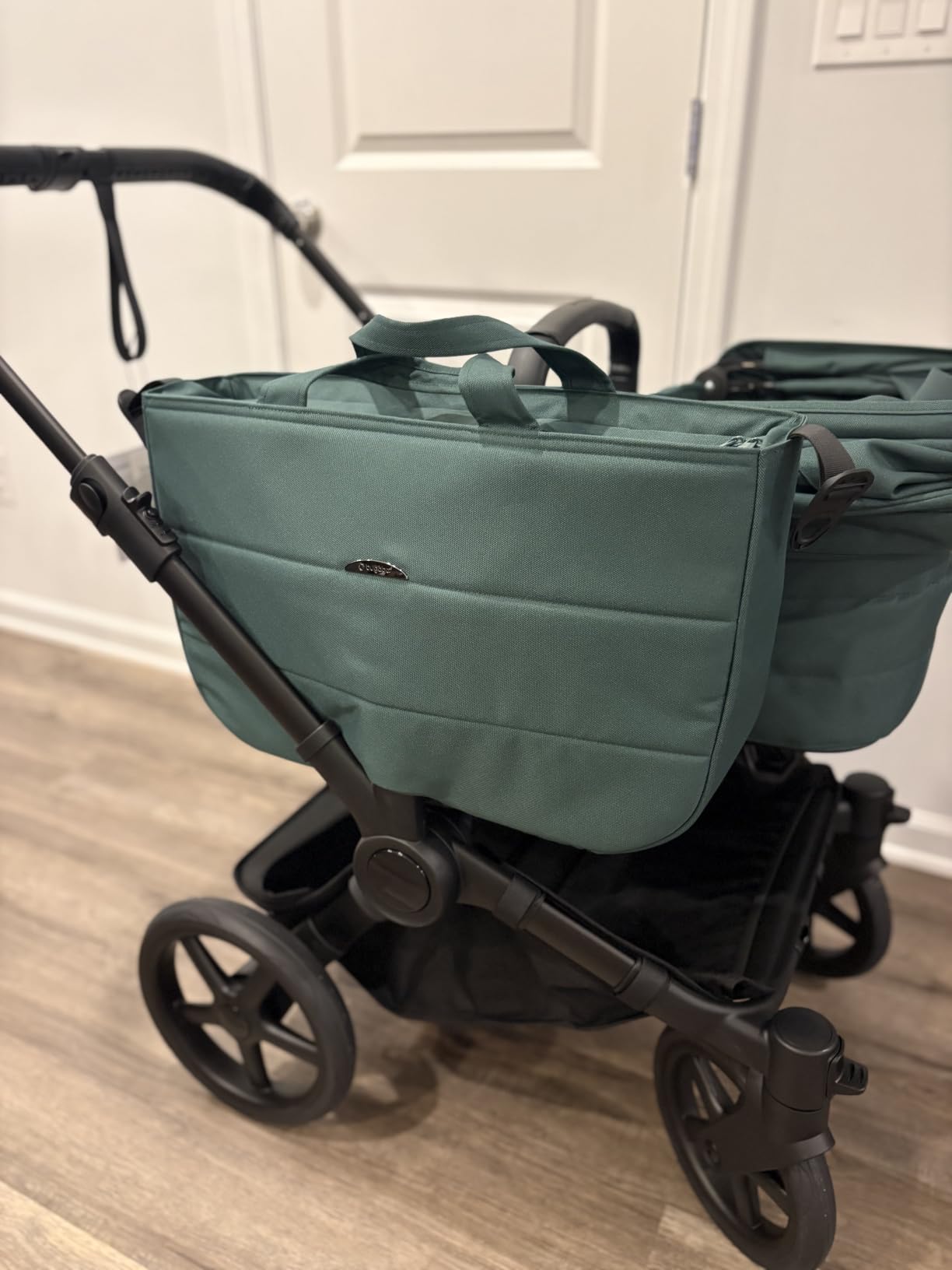Donkey 6 Single-to-Double Convertible Stroller | Side-by-side design, newborn and toddler use, XL storage basket, one-hand steering, Moon Grey customer photo 1