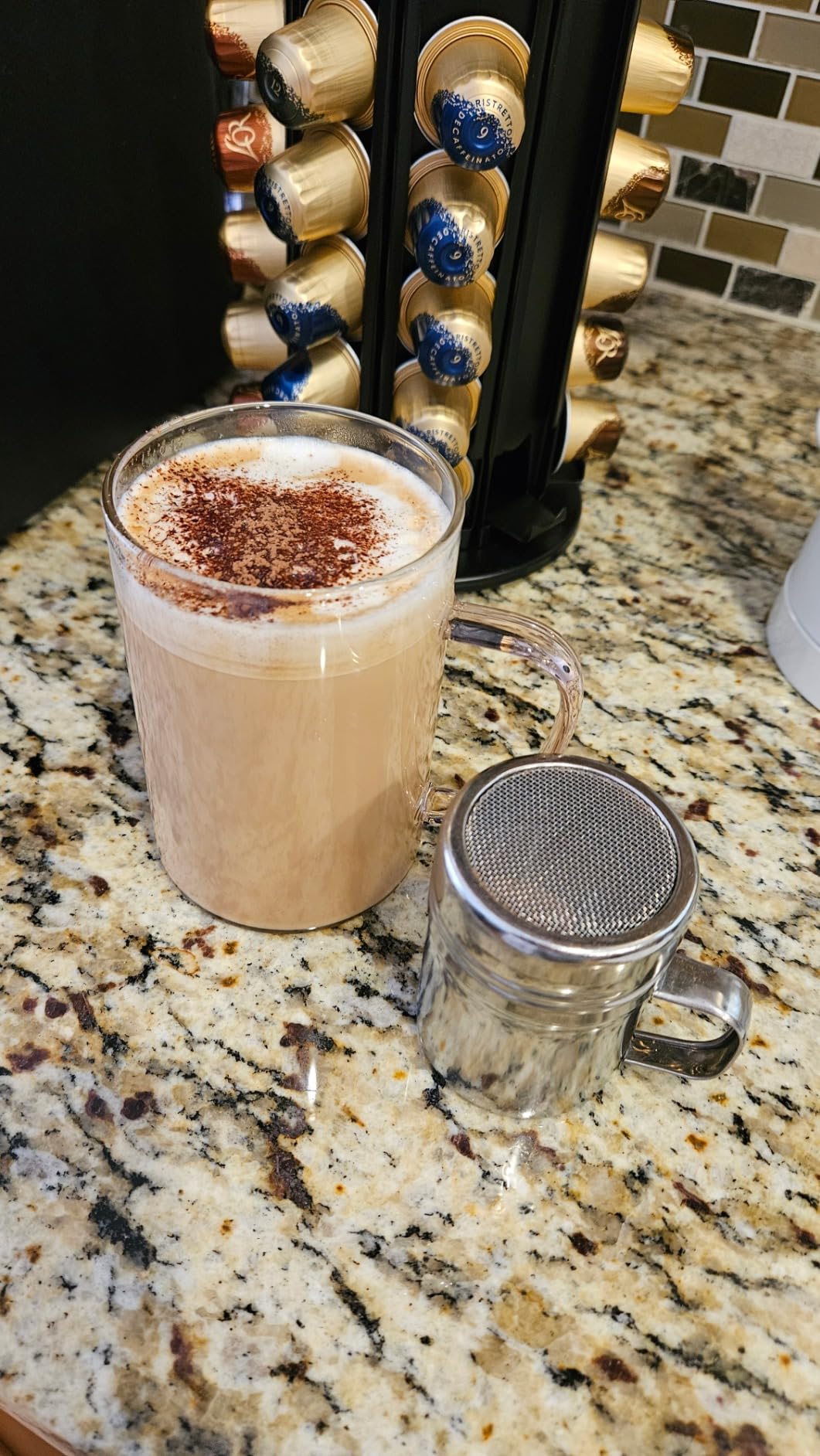 Casimhu 4-in-1 Milk Frother, Electric Milk Frother and Steamer with LED Touch Screen, Ceramic Lining Bottom, Milk Warmer 13.52oz for Lattes, Cappuccinos, and Macchiatos at Home (Navy Blue) customer photo 2
