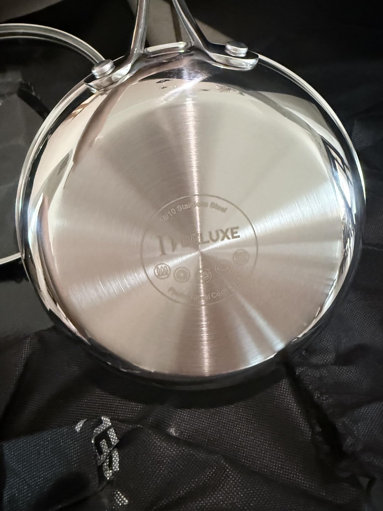 Deluxe 13 Piece Hybrid Ceramic Nonstick Stainless Steel Cookware Set | Scratch-resistant, 5 PC Fry Pan Set, 6 PC Pot Set, 3.7QT Deep Sauté Pan&Lid, Induction, Stay Cool, For All Cooktops (Burgundy) customer photo 2