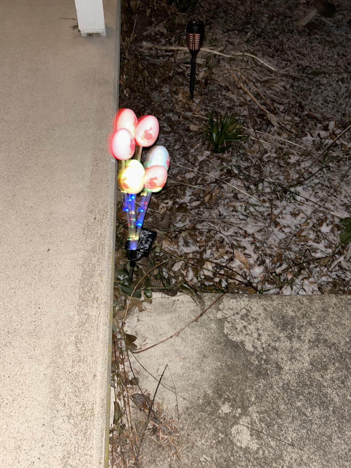 Solar Easter Egg Lights 2 Packs 8 Colors 16LED Waterproof Outdoor Stake Lights for Spring Garden Yard Pathway customer photo 1