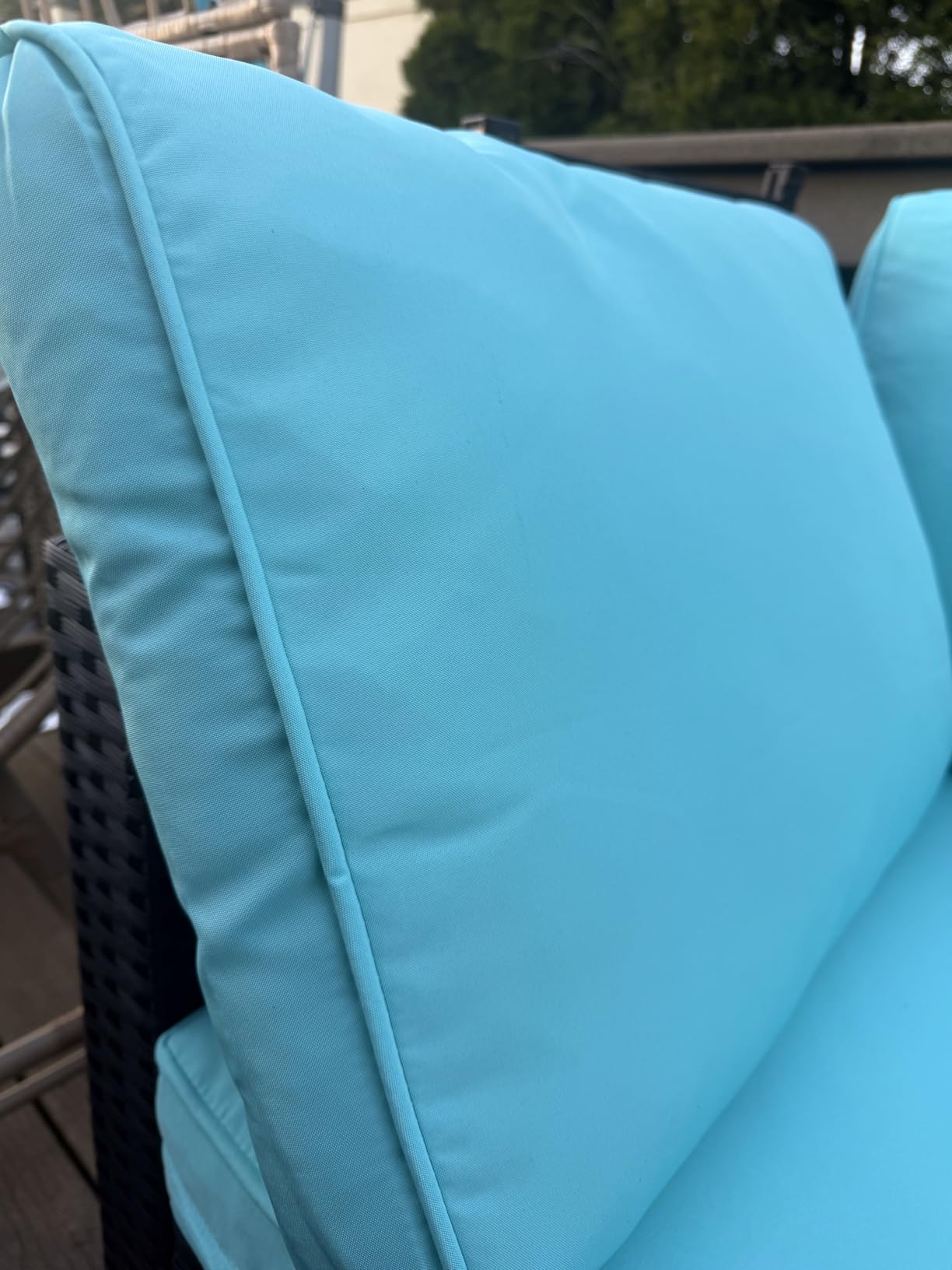 Patio Furniture Replacement Cushions for Outdoor Furniture Set of 4, Thick Patio Sofa Cushions for Outdoor Furniture, 9-Piece Splashproof Fade Resistant Cushions for Outdoor Couch, Grey customer photo 2