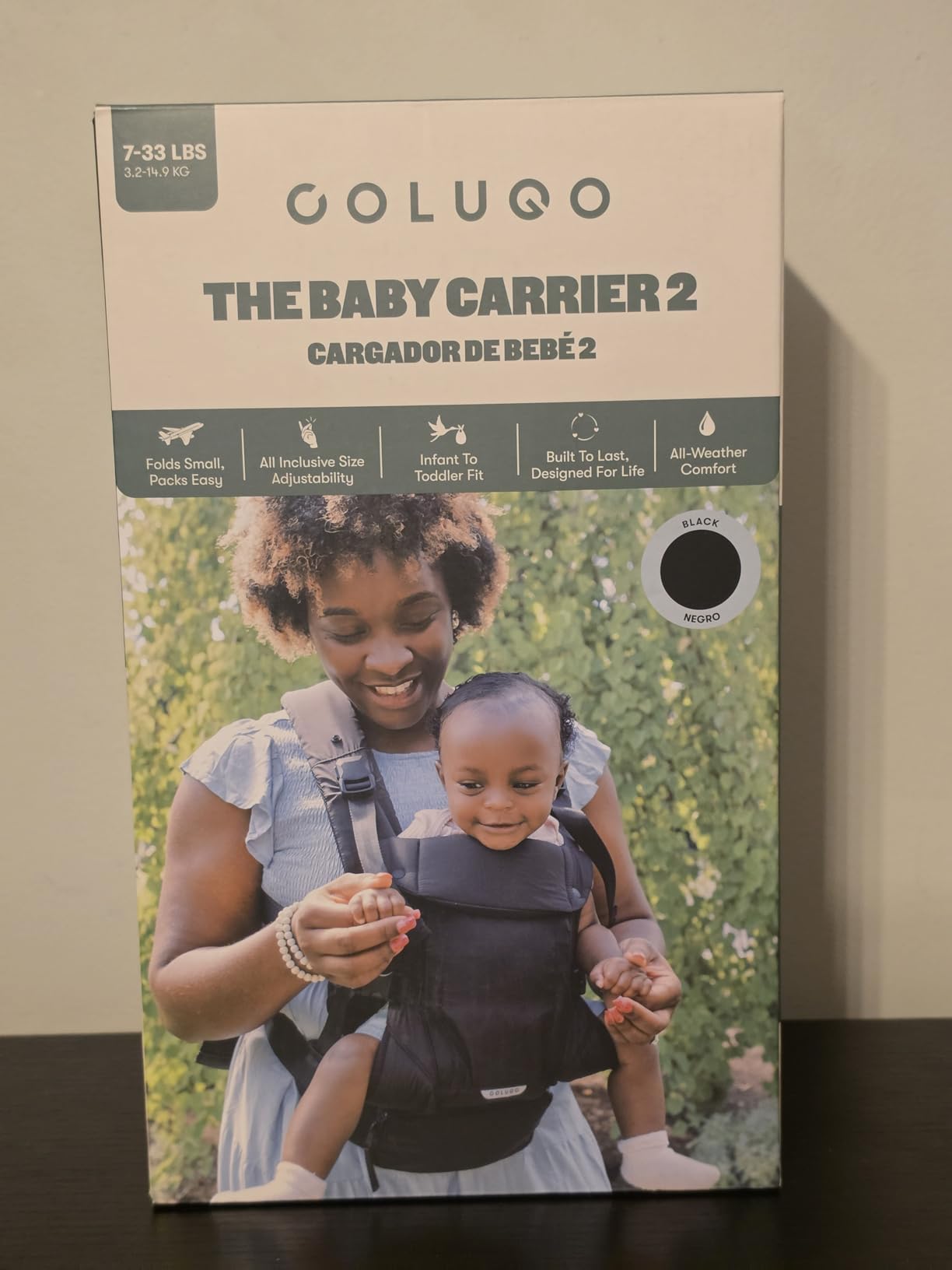 Colugo Baby Carrier 2 Lightweight Ergonomic Baby Carrier | Infant to Toddler | Magnetic Buckles | Phone Pocket & Fanny Pack | 4 Carry Positions | Compact Travel Friendly | Machine Washable customer photo 1