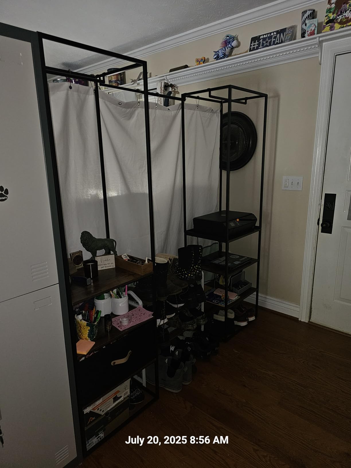 SONGMICS Portable Closet Wardrobe, Clothes Rack, Closet Organizers and Storage, Freestanding Clothing Rack with 7 Shelves, 2 Hanging Rods, Metal Frame Rack, for Bedroom, Entryway, Black ULGR010BZ03S customer photo 1