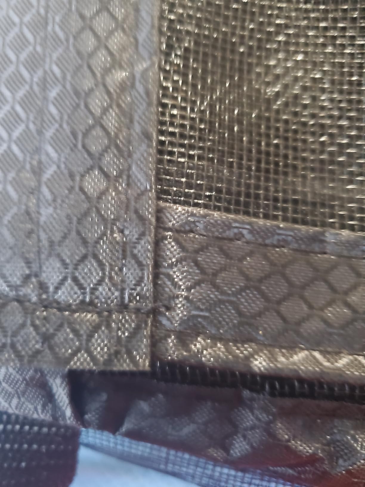 Sliding Garage Door Screen 2 Car with Track Closure, 16x7Ft Garage Door Retractable Privacy Curtain Keep Annoying Animals Out Easy Install Heavy Duty Fiberglass Mesh Net for 2 Car Garage customer photo 1