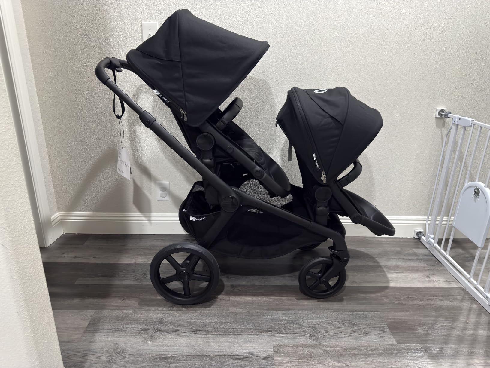 Kangaroo Single-to-Double Tandem Stroller, Car Seat Compatible | 20+ configurations, all-wheel suspension, XL basket, for baby and toddler, Desert Taupe customer photo 1