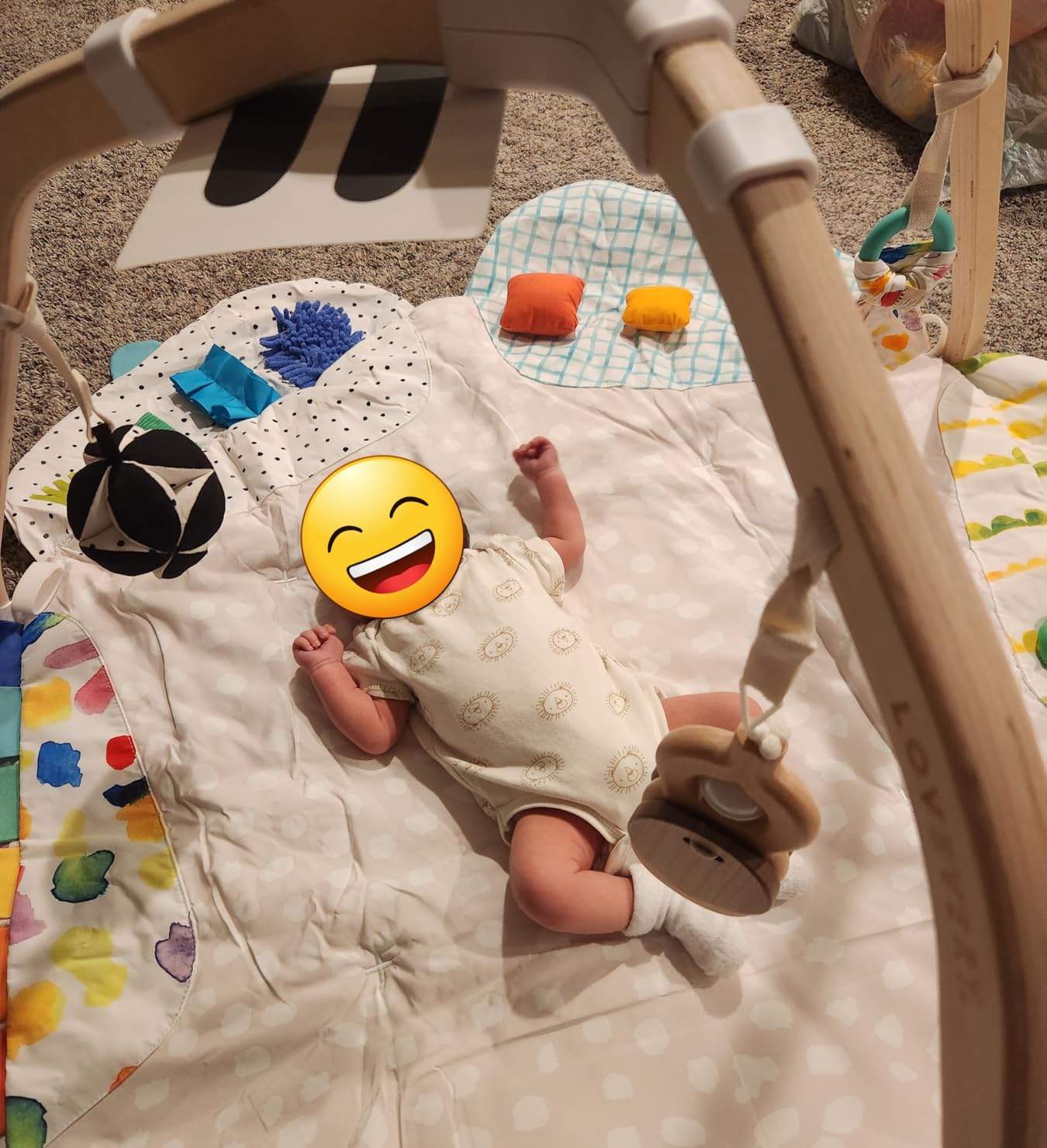 Lovevery, The Play Gym with Sensory Strands, Tummy Time Play Mat with Developmental Zones & Detachable Sensory Toys, Parent-Approved Baby Essential customer photo 2