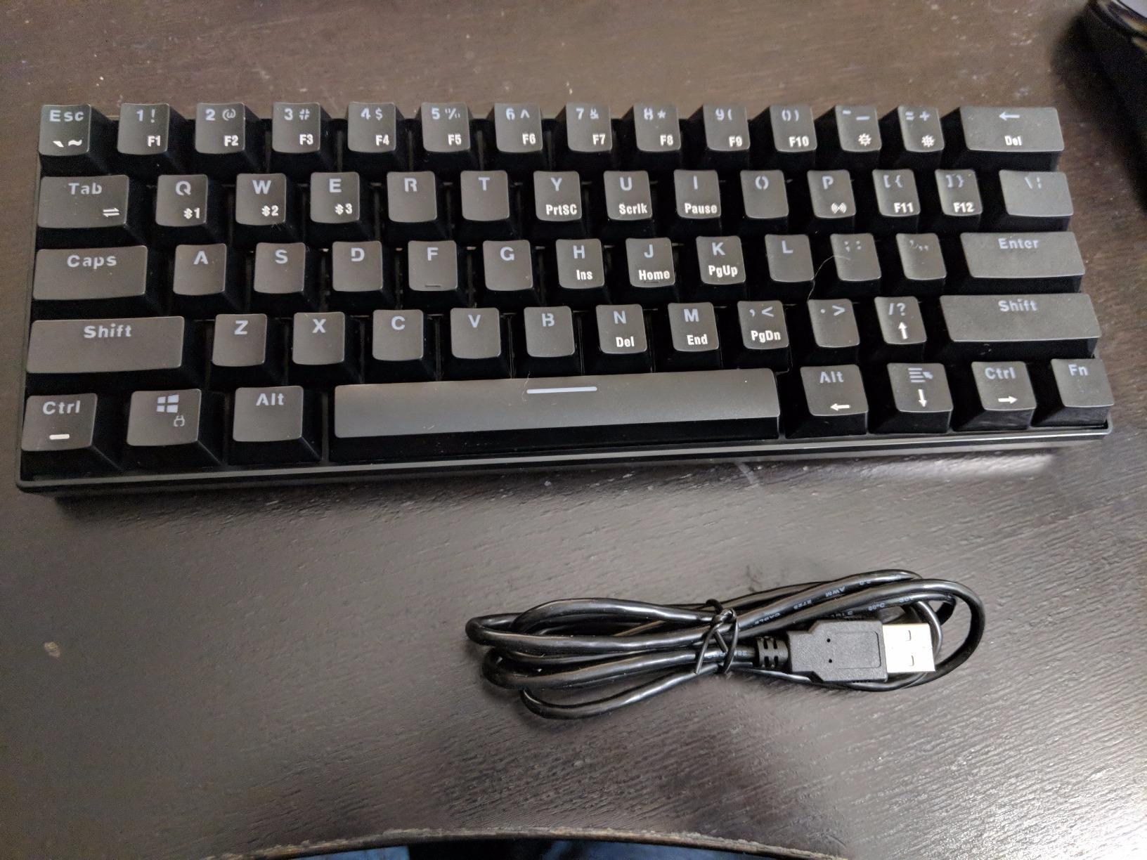 RK ROYAL KLUDGE RK61 Wireless Mechanical Keyboard, 60% Triple Mode BT5.0/2.4G/USB-C Compact Gaming Keyboard, PBT Keycaps, Pro Software, Hot Swappable Custom Switches customer photo 2
