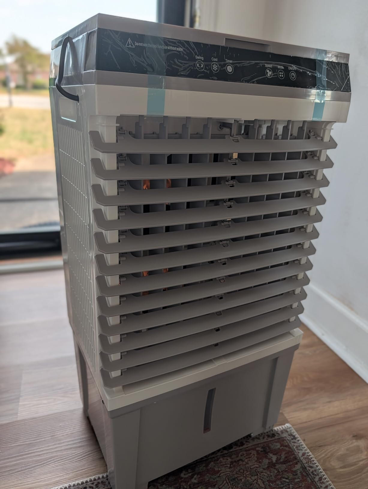 Uthfy 1800CFM Swamp Cooler Air Conditioner, 3-IN-1 Portable Evaporative Air Cooler with 5.3 Gal Water Tank, 6 Ice Packs, Remote, 12H Timer, 120° Oscillation, Cooling Fan for Room Bedroom Home Office customer photo 2