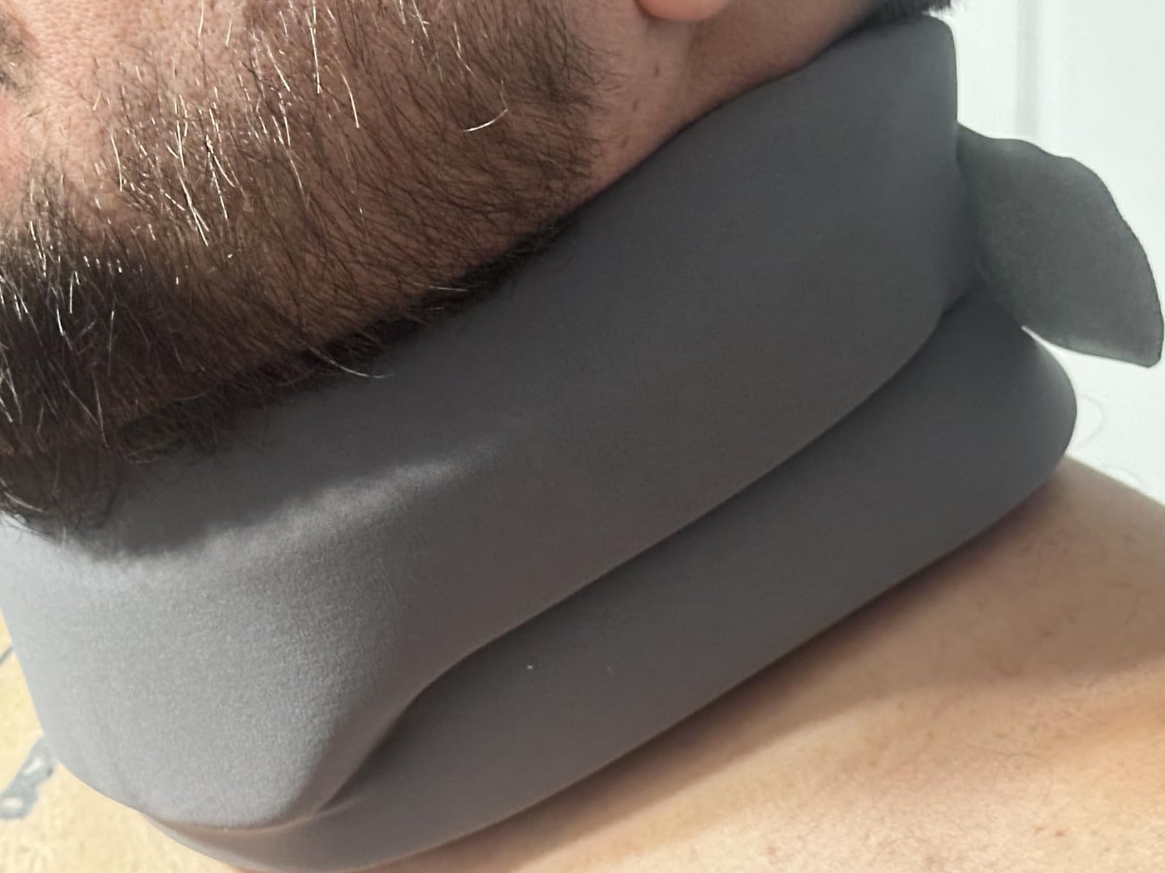 Neck Brace for Sleeping - Cervical Collar Relief Neck Pain and Neck Support Soft Foam Wraps Keep Vertebrae Stable for Relief of Cervical Spine Pressure for Women & Men (Prussian Blue, Medium) customer photo 2