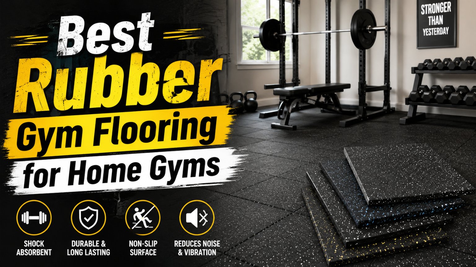 best rubber gym flooring for home gyms