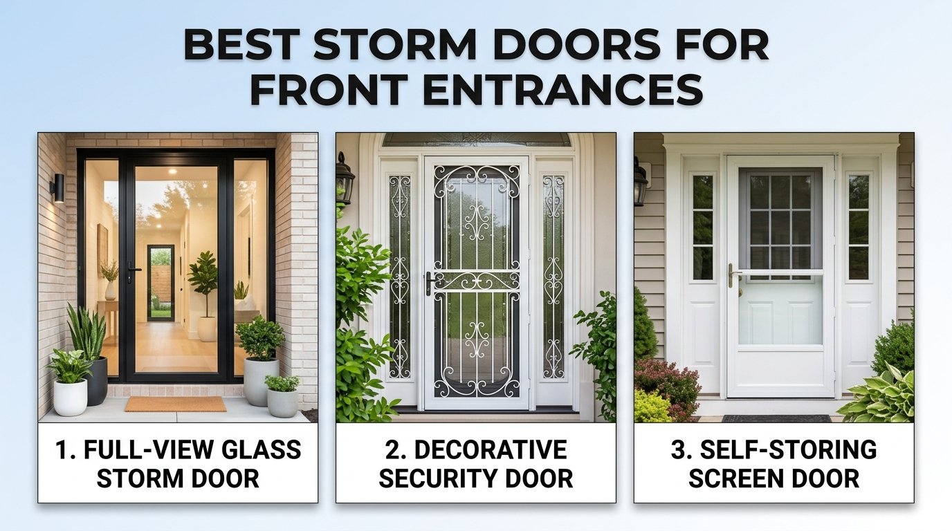 best storm doors for front entrances