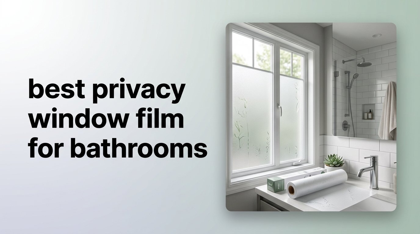 best privacy window film for bathrooms
