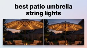 best patio umbrella string lights