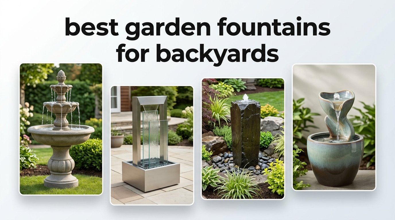 best garden fountains for backyards