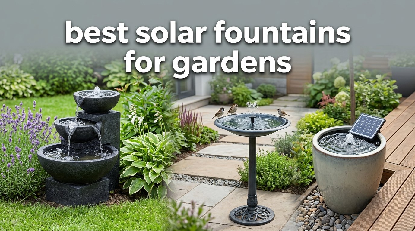 best solar fountains for gardens