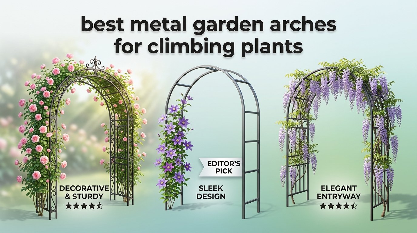 best metal garden arches for climbing plants