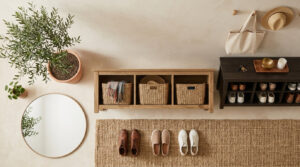 best entryway benches with storage