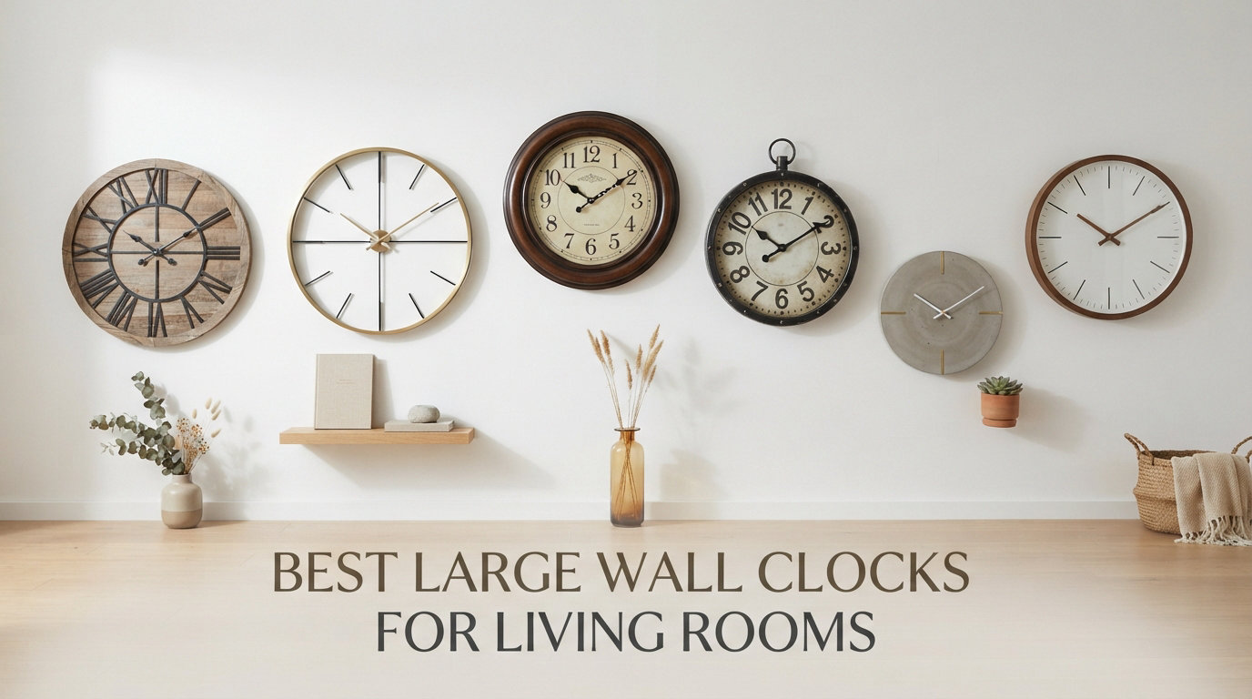 best large wall clocks for living rooms