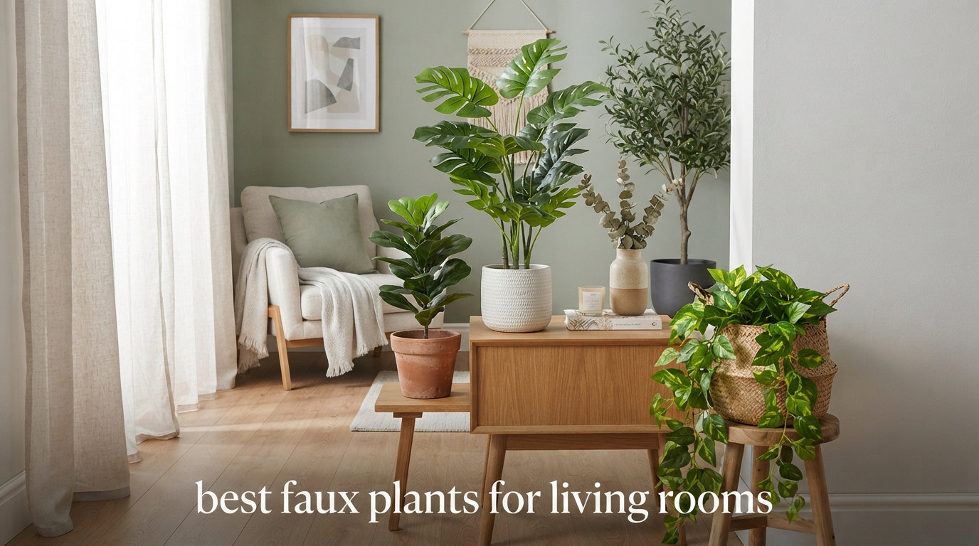 best faux plants for living rooms