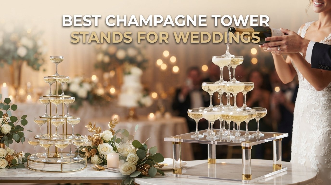 best champagne tower stands for weddings