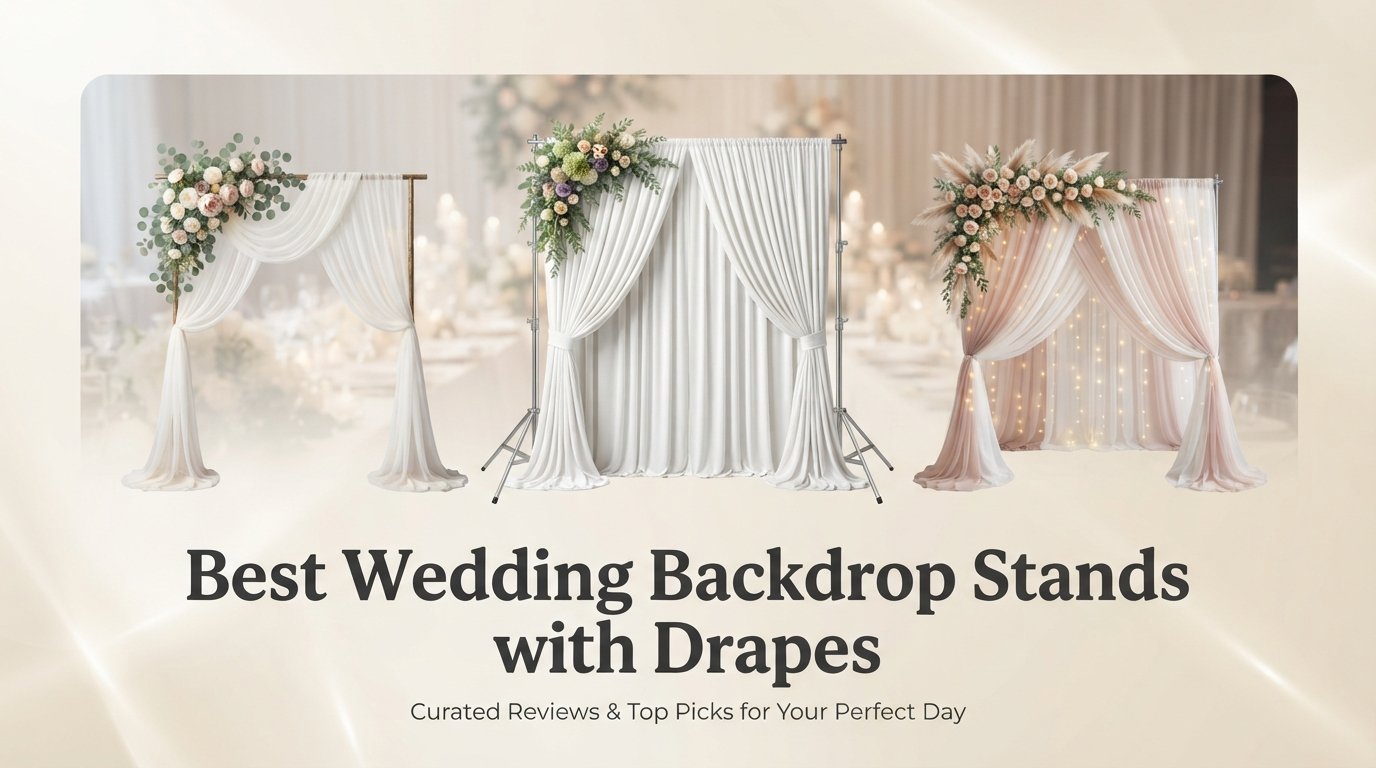 best wedding backdrop stands with drapes