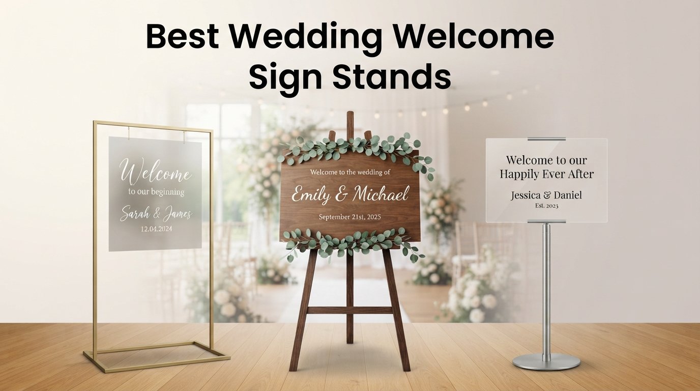 best wedding welcome sign stands