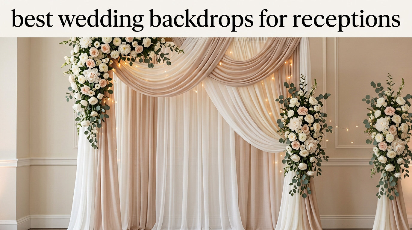 best wedding backdrops for receptions
