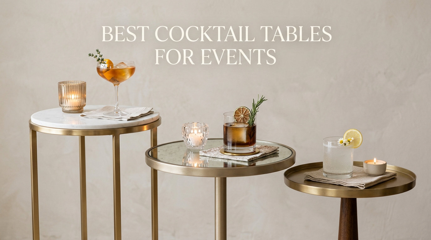 best cocktail tables for events