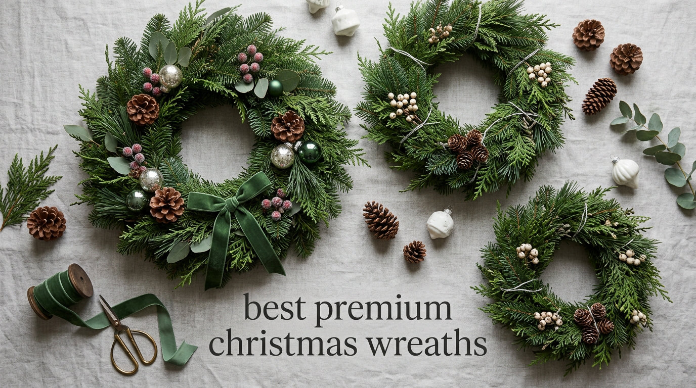 best premium christmas wreaths