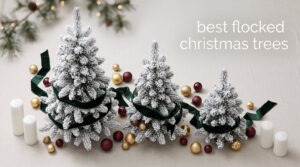 best flocked christmas trees