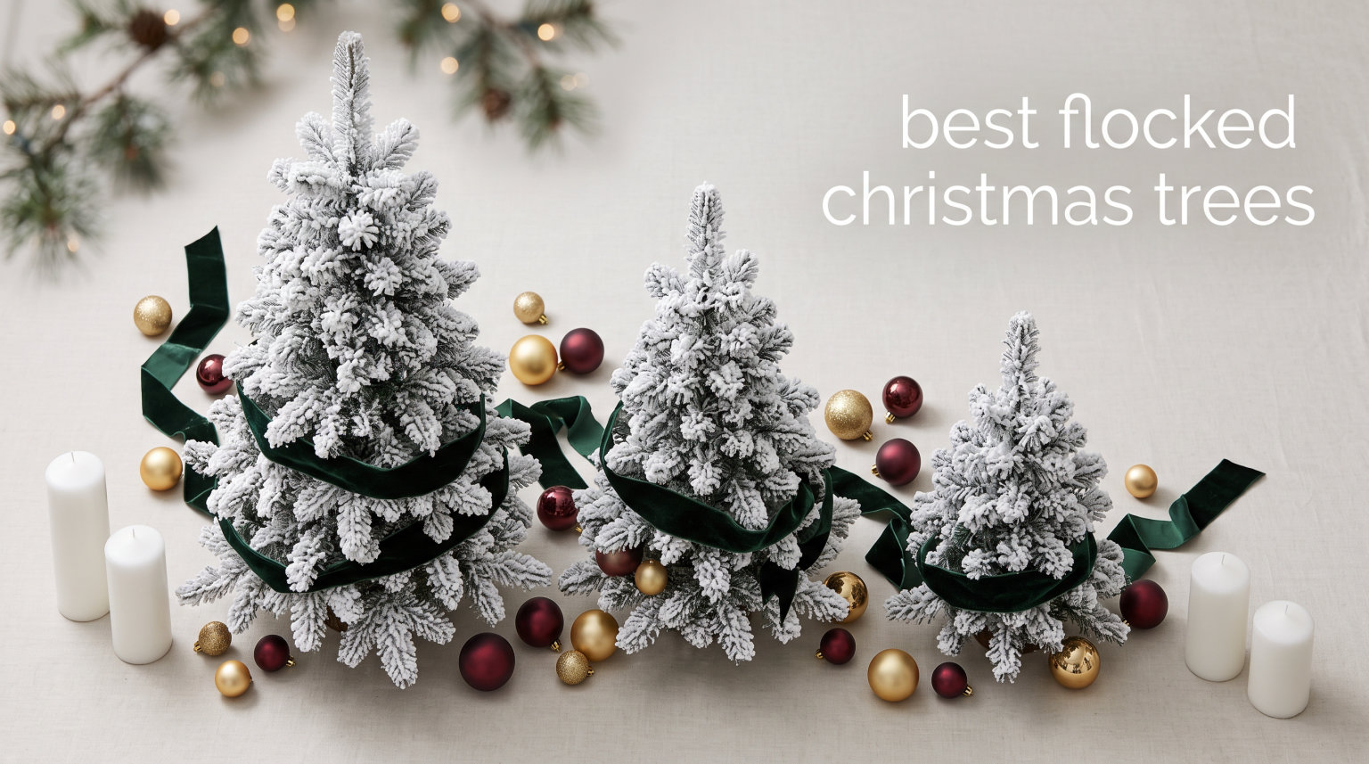 best flocked christmas trees