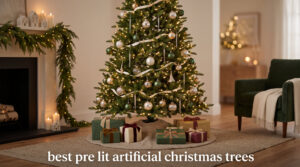 best pre lit artificial christmas trees