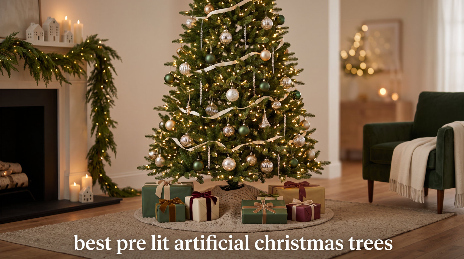 best pre lit artificial christmas trees