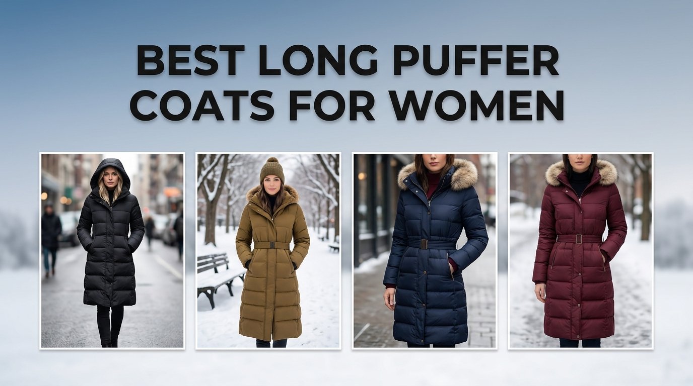 best long puffer coats for women