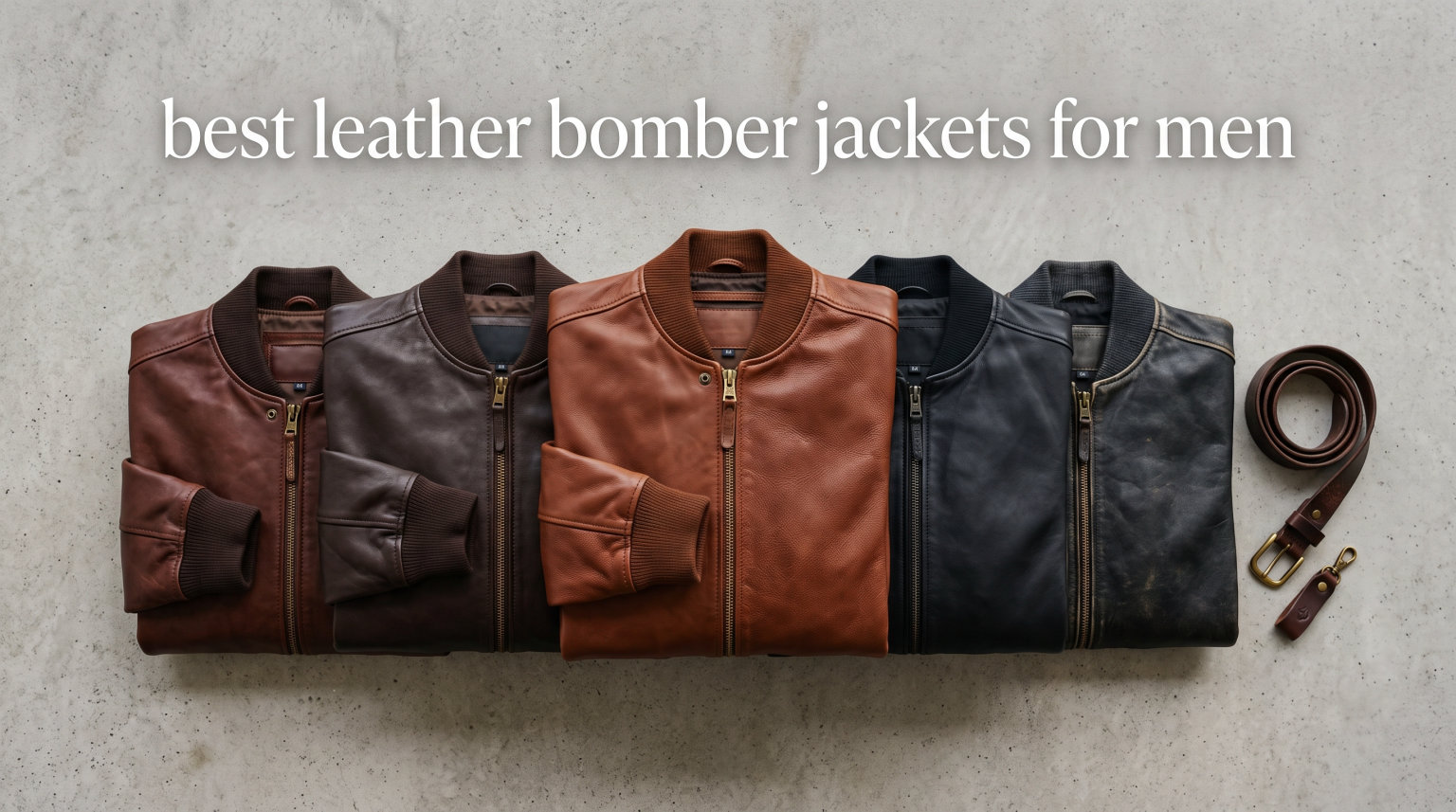 best leather bomber jackets for men