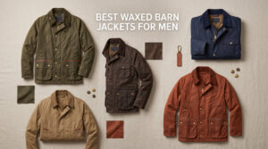 best waxed barn jackets for men