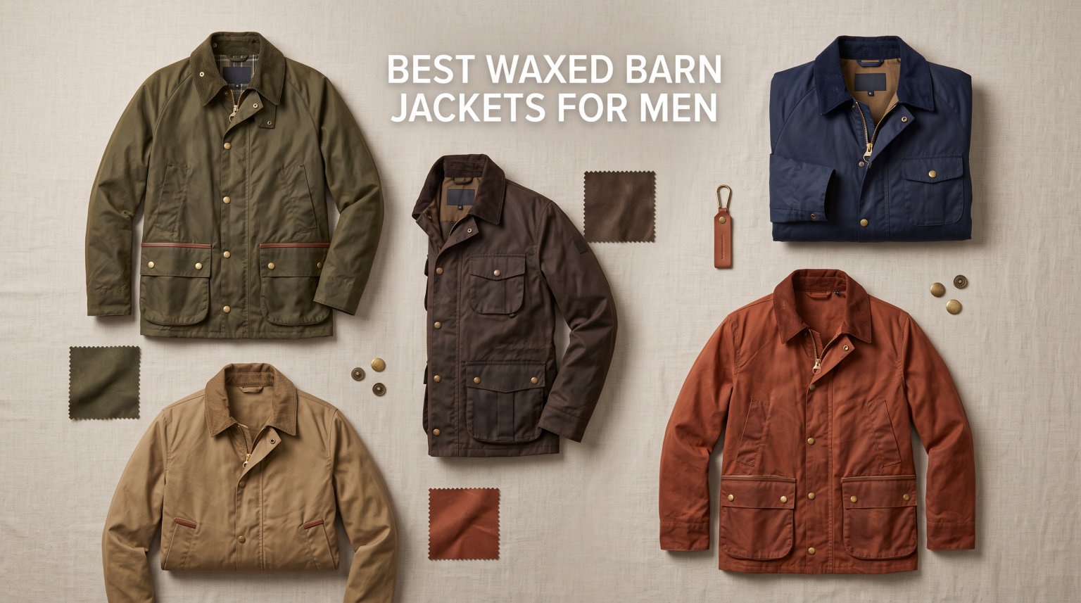 best waxed barn jackets for men