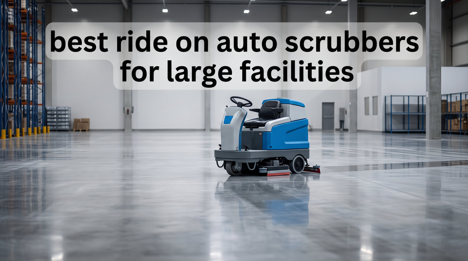 best ride on auto scrubbers for large facilities